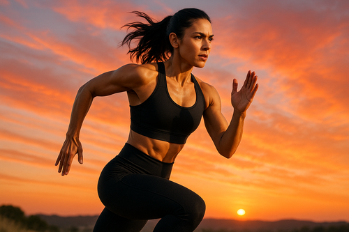 woman running challenge